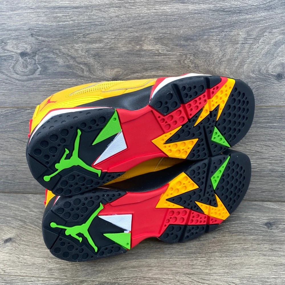 Jordan MVP 678 Basketball Shoes Mens Size 9 Taxi Yellow Red Black IO7437-705